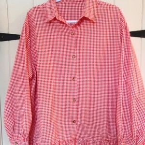 Woman's Red and white Blouse